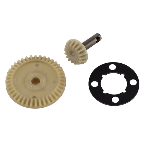 TEAM ASSOCIATED B74.2 FT RING & PINION GEAR SET, MOULDED
